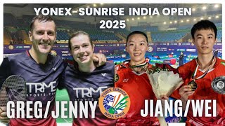 GREG MAIRS/JENNY MAIRS🏴󠁧󠁢󠁥󠁮󠁧󠁿 VS JIANG ZHEN BANG/WEI YA XIN🇨🇳: 0YONEX-SUNRISE INDIAN OPEN 2025