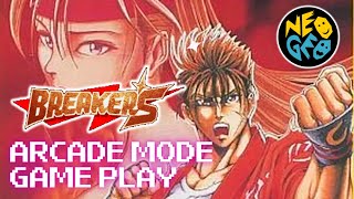 【NEOGEO ROM】ブレイカーズ アーケードモードのクリアに挑戦！BREAKERS Arcade Mode Gameplay【ネオジオ】【SNK】【レトロゲーム】