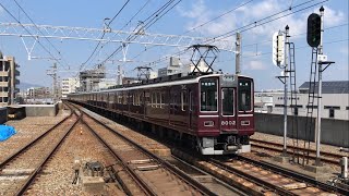 阪急8000系 8002F 園田駅 到着