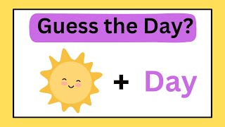 Guess the Day-part 2 | Guess the Days of Week | Guess Emoji Puzzle | Emoji Quiz @riddles495