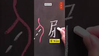 [黑板字] 最最有趣，最最形象的2个甲骨文！你说的出来吗？  #calligraphy #漢字 #手寫