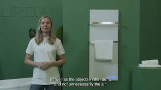 How does the Sani infrared bathroom heater work? (short - subtitles)