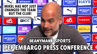 'Mikel has changed team and the WHOLE CLUB!' | Liverpool v Man City | Pep Embargo press conference