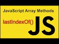 lastIndexOf() - JavaScript Array Methods