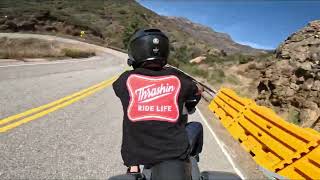 Harley Bagger Run - Mulholland West Down to PCH - Rear View TRL