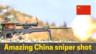 Chinese sniper hitting a drop of water on a moving vehicle! Amazing shot from CS/LR4 sniper rifle