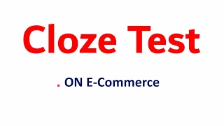 Cloze Test  on E-Commerce for IBPS PO | SBI PO | Bank PO [ In Hindi ]