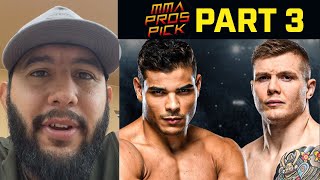 MMA Pros Pick ✅ Paulo Costa vs. Marvin Vettori - Part 3 👊 UFC Vegas 41