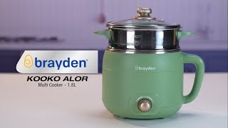 Brayden Kooko Alor Electric Multi Cooker With 1.8 Litre Capacity | Steamer With Handle