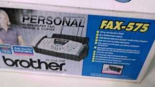 Brother FAX575 Personal Fax Machine Unboxing