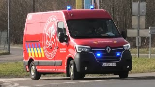 [PRIMEUR] NOUVEAU Véhicule Logistique LG48 Pompiers de La Louvière en urgence vers une intervention!