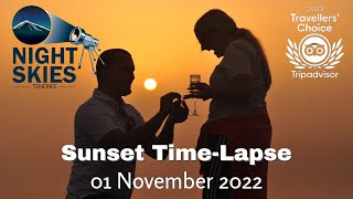 Sunset Timelapse 01 November 2022