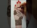 Simple jewellery mehndi design for backhand #shorts #mehndi #hennadesign #trending