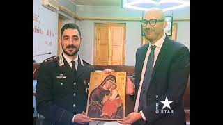 Biancavilla: visita istituzionale del Capitano dei Carabineri Marco Savo lunedi 16 dicembre 2024