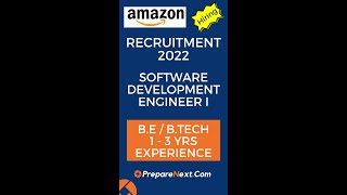 Amazon Recruitment 2022 for Software Development Engineer II | IT Job | Engineering Job | Karnataka