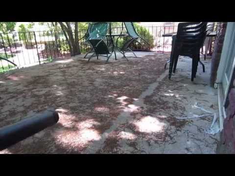 How to clean a stained concrete patio How to clean a stained concrete patio