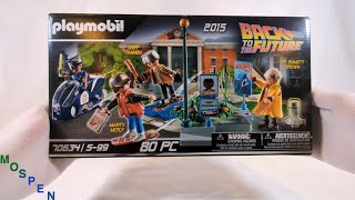 (ASMR) Playmobil: #70634 Back To The Future 2015 Hill Valley Set Unboxing