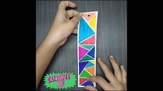How to make bookmark #bookmark #colourful #likeshareandsubscribe #craft #shortvideo #DrawingbyAru