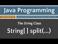 Learn Java Programming - String Class split(...)