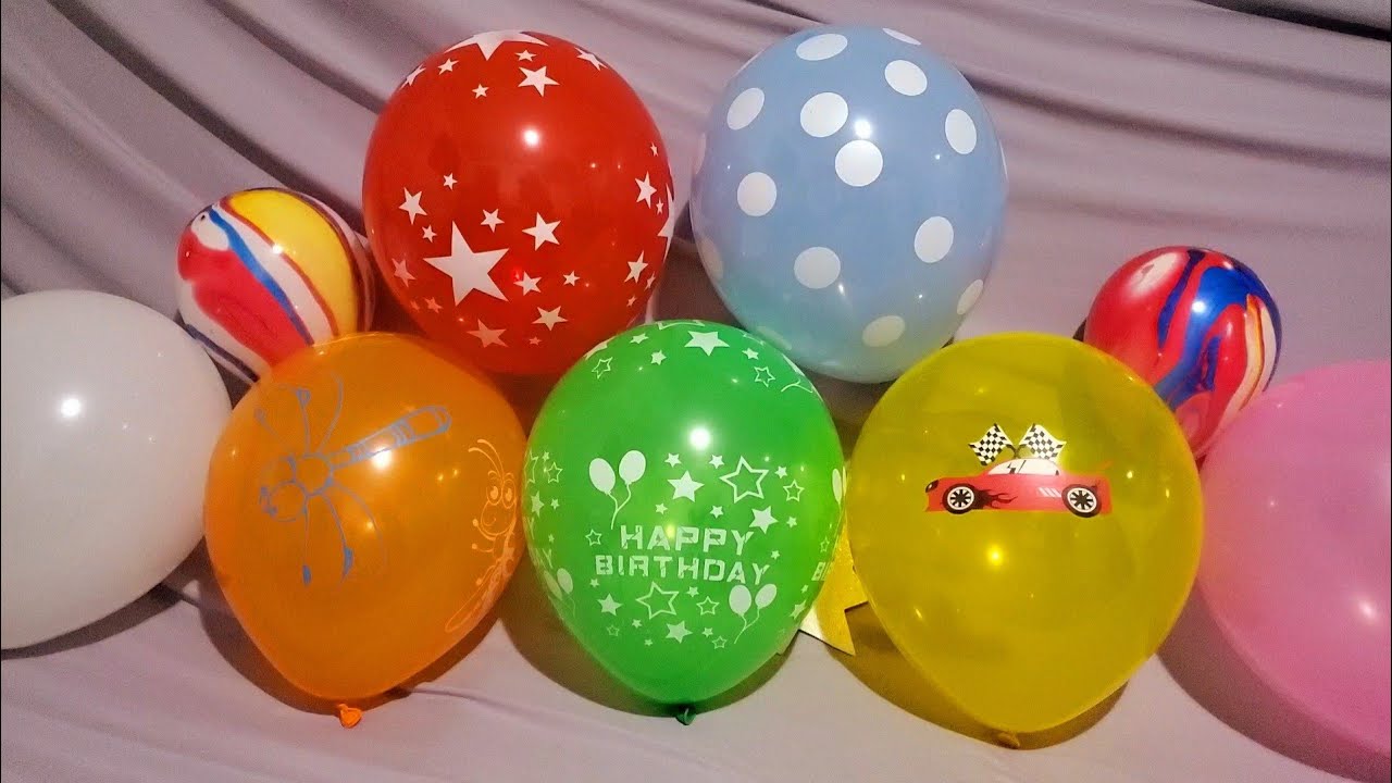 FUN BIRTHDAY BALLOONS POP PART 358!!! - YouTube