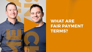 WHAT ARE FAIR PAYMENT TERMS? #MediaSnack Ep. 210