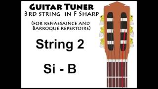 Guitar Tuner - 3rd string in F# (Renassaince/Barroque tuning)