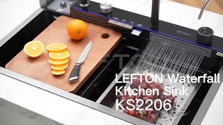 Upgrade Your Kitchen Today with Lefton Kitchen Sink KS2206 Temperature Display \u0026 LED Lighting