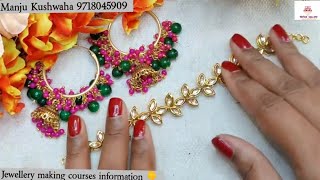 #tutorial 3 in 1 Kundan Hand Bracelet. 💕Rakhi special Jewellery #fashion #viralvideo #shopping