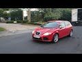 Seat Leon FR 2.0 TDI straight pipe sound and acceleration