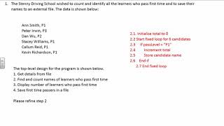 Algorithm Refinement 1