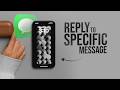 How to Reply to Specific Message on iPhone (tutorial)