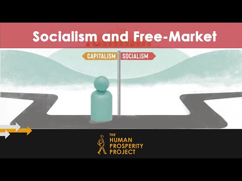 What is the difference between free market capitalism and socialism?