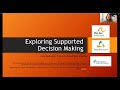 The Basics of Supported Decision Making for People with Developmental Disabilities