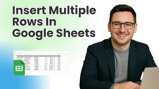 How To Insert Multiple Rows In Google Sheets