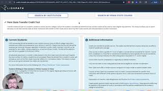 Transfer Credits to Penn State: Using the Transfer Credit Tool