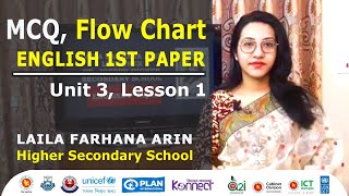 MCQ, Flow Chart, English 1st paper, Higher Secondary, আমার ঘরে আমার স্কুল