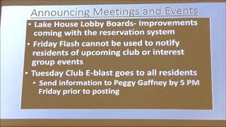Facility Scheduling and Uses