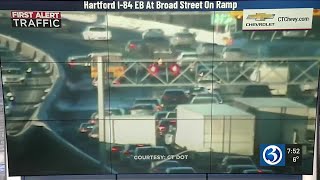 FIRST ALERT TRAFFIC: Multi-vehicle crash closes lanes on I-84 in Hartford