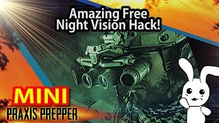 Amazing Free Night Vision Hack! (and also Thrunite Ti4T Flashlight review)