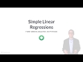 Python Tutorial: Simple Linear Regressions