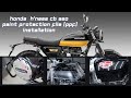 Honda H'ness cb350 Paint Protection Film PPF Installation Process