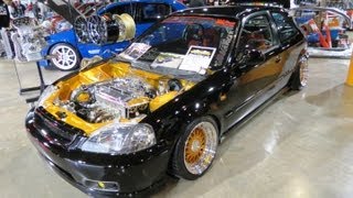 1996 Honda Civic Hatchback Custom At MegaSpeed Car Show