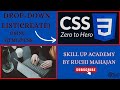 How to make drop down menu  Using HTML& CSS | Css Tutorial| Html Css Course for beginners|