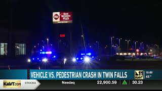 Law enforcement investigating vehicle vs. pedestrian crash in Twin Falls