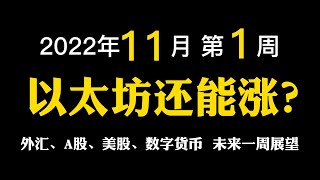 【2022年11月第1周】以太坊还能涨？A股继续跌？全球主要交易市场未来一周行情分析展望！比特币 #加密货币 #外汇交易技术 #黄金走势 #美股分析 #a股 #btc #eth