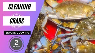 How to clean Crab before cooking | சமைப்பதற்கு முன் நண்டை எப்படி சுத்தம் செய்வது