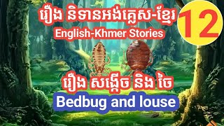 English Khmer Stories (12) រឿង សង្កើច និង ចៃ  The Bedbug and louse.