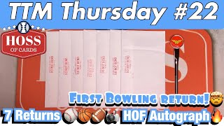 ✒️TTM Thursday #22: HOF and 1st Bowling Autograph Returns!  7 ⚾️🏀🏈🎳 TTM Autograph Returns! 🖋