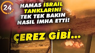 İsrail'e Büyük Şok! Hamas İsrail Tanklarını Bakın Nasıl Tek Tek İmha Etti!