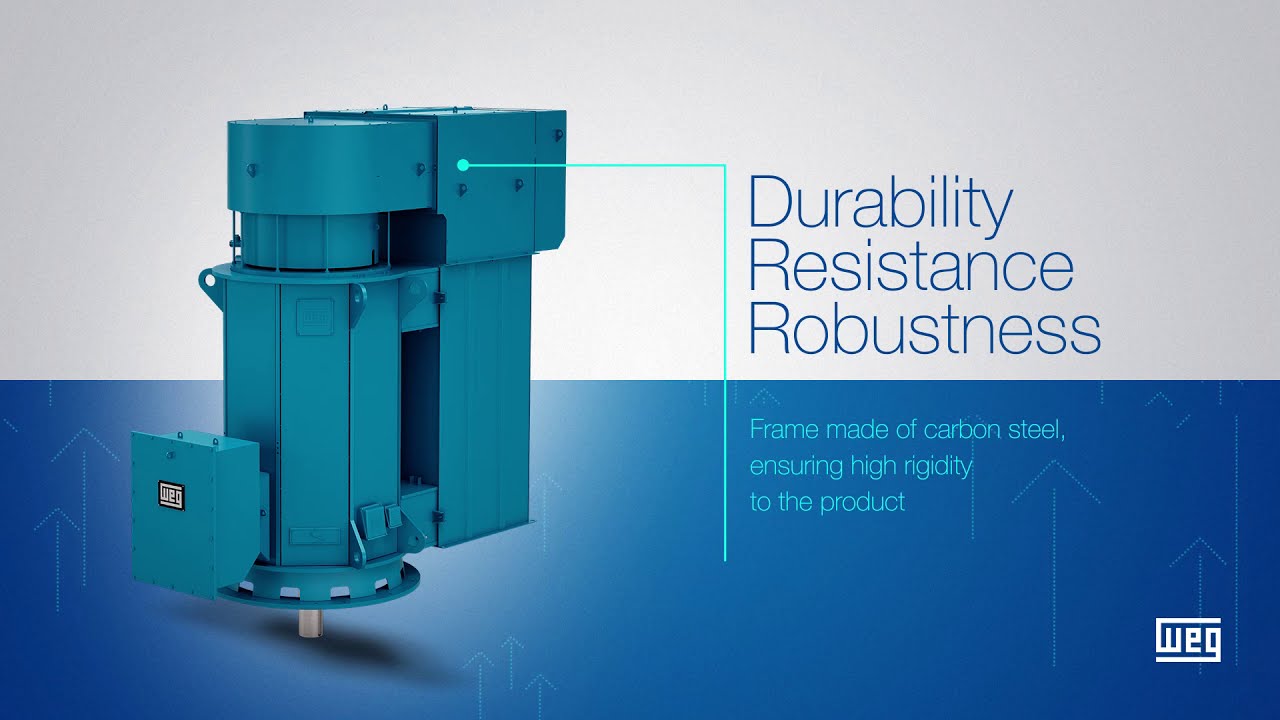 WEG - Three-phase Induction Motor - W60 Vertical Line - YouTube